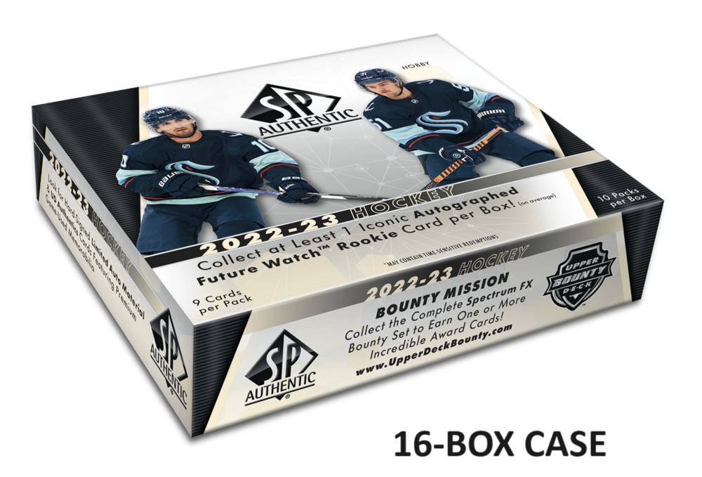 2022-23 Upper Deck SP Authentic Hockey Hobby 16-Box CASE